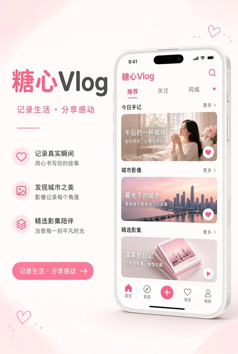 糖心Vlog APP展示